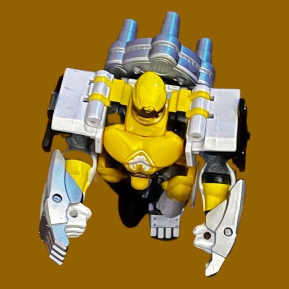 2002 Ninja Storm Power Rangers Yellow Wind Triple Zord Morphin Ranger Bandai B5 - Picture 2 of 5